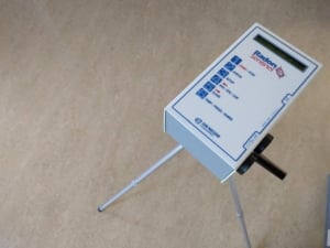 Radon inspection device used in home safety testing for buyers and sellers