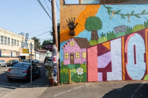 Portland Sunnyside Neighborhood Mural