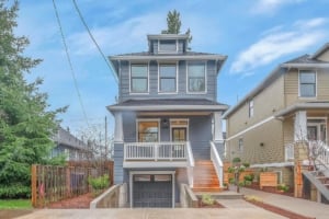 New construction homes at Artisan at Ramona in Southeast Portland, Oregon